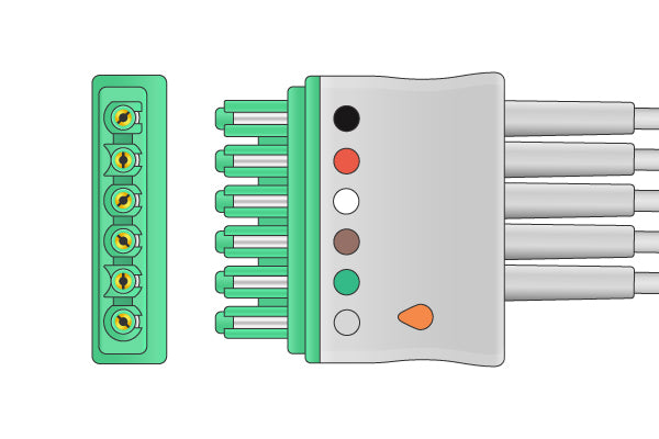 Draeger Compatible Disposable ECG Leadwire- MP03424