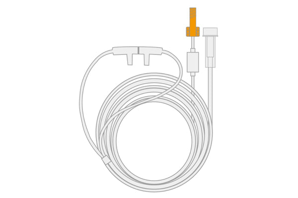 Medtronic > Covidien Compatible EtCO2 Sensor Capnoline/Oridion Nasal Sample Line - Bag of 25- MVANO