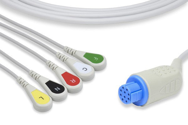 Datex Ohmeda Compatible Direct-Connect ECG Cable
