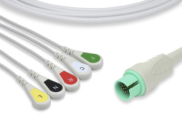 Spacelabs Compatible Direct-Connect ECG Cable