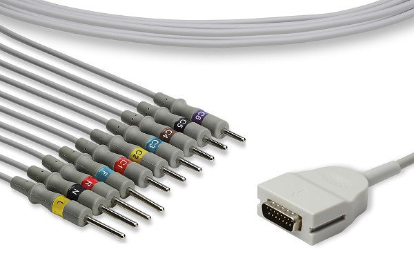 Mortara > Burdick Compatible Direct-Connect EKG Cable