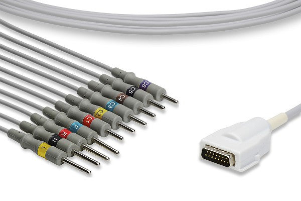 Mortara > Burdick Compatible Direct-Connect EKG Cable