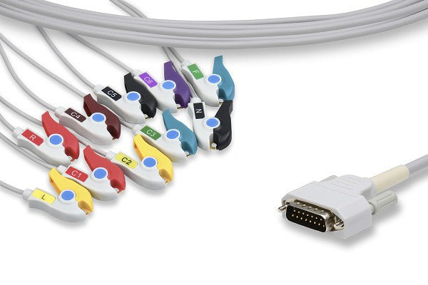 Edan Compatible Direct-Connect EKG Cable