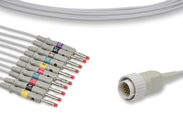 Kenz Compatible Direct-Connect EKG Cable