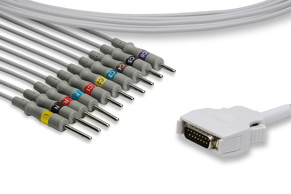 Mortara > Burdick Compatible Direct-Connect EKG Cable