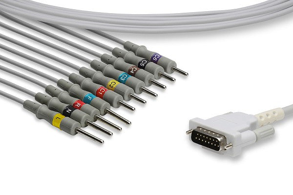 Schiller Compatible Direct-Connect EKG Cable