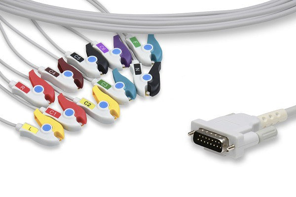 Schiller Compatible Direct-Connect EKG Cable