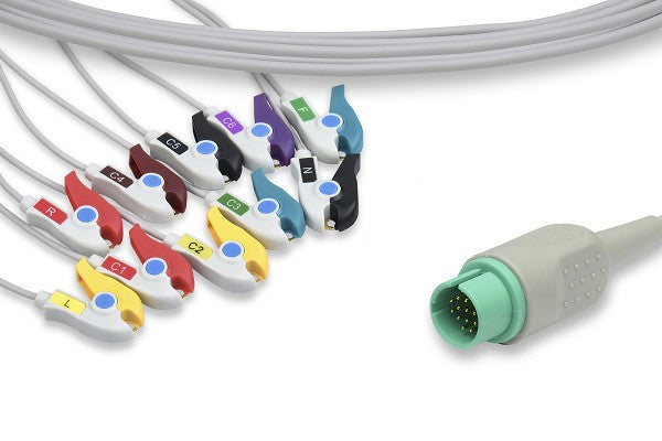 Spacelabs Compatible Direct-Connect EKG Cable