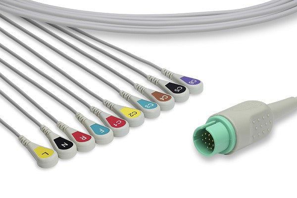 Spacelabs Compatible Direct-Connect EKG Cable