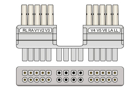 Mortara > Burdick Compatible EKG Leadwire