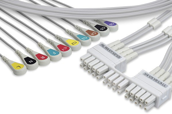 Mortara > Burdick Compatible EKG Leadwire