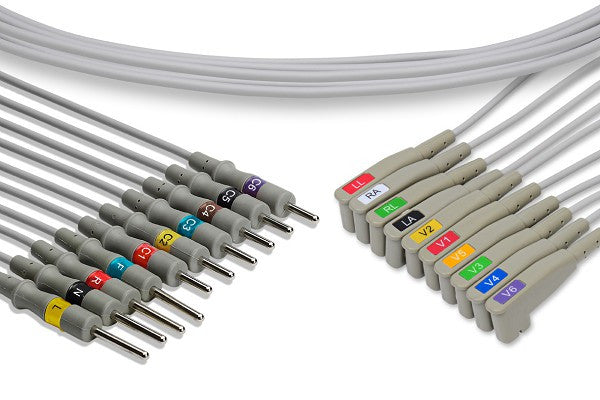 Mortara > Quinton Compatible EKG Leadwire